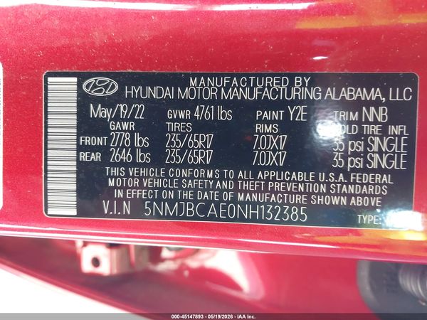 2022 HYUNDAI TUCSON SEL