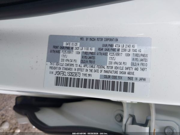 2025 MAZDA CX-5 2.5 S PREFERRED