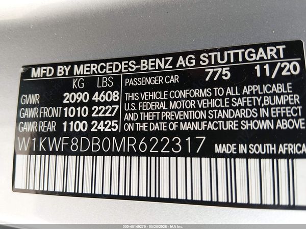 2021 MERCEDES-BENZ C 300 SEDAN