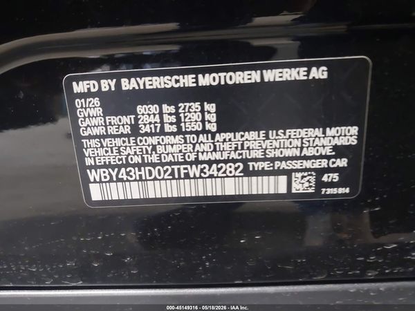 2026 BMW I4 GRAN COUPE XDRIVE40