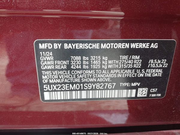 2025 BMW X7 XDRIVE40I