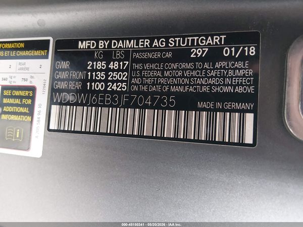 2018 MERCEDES-BENZ AMG C 43 4MATIC