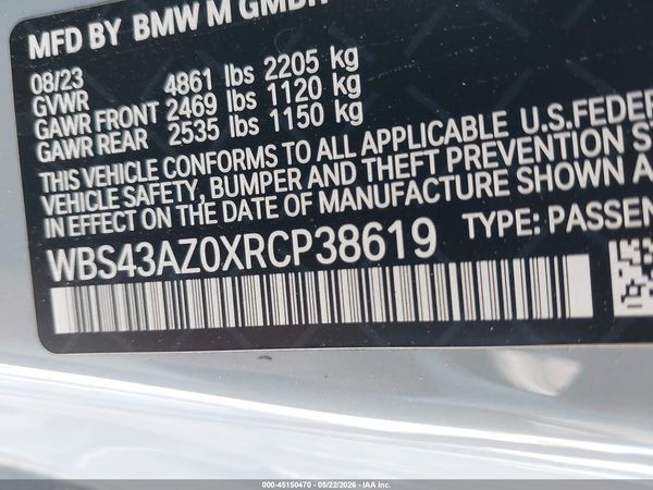 2024 BMW M4 COMPETITION XDRIVE