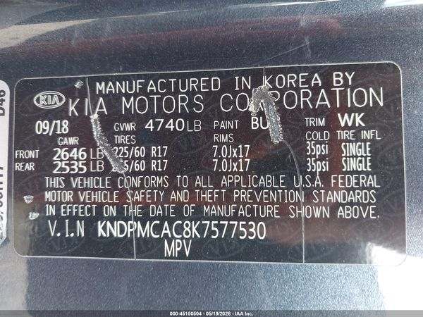 2019 KIA SPORTAGE LX