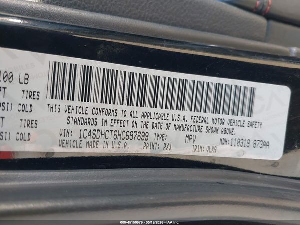 2017 DODGE DURANGO R/T RWD