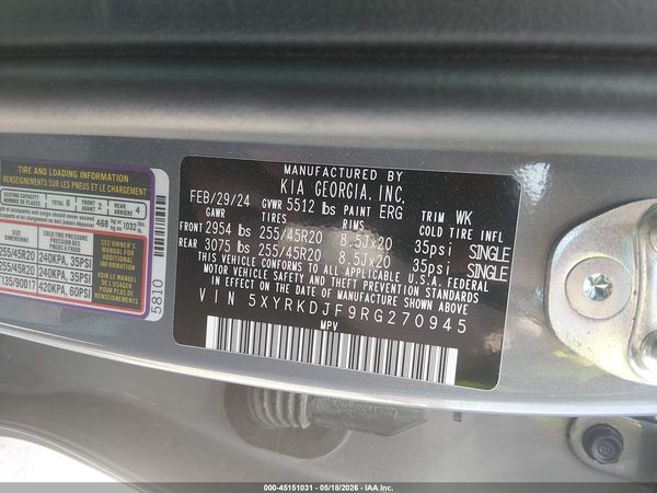 2024 KIA SORENTO X-LINE SX