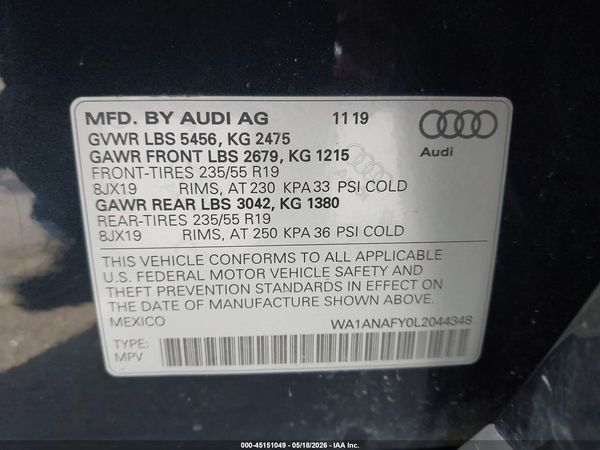 2020 AUDI Q5