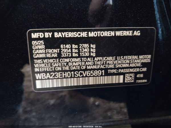 2025 BMW 740I