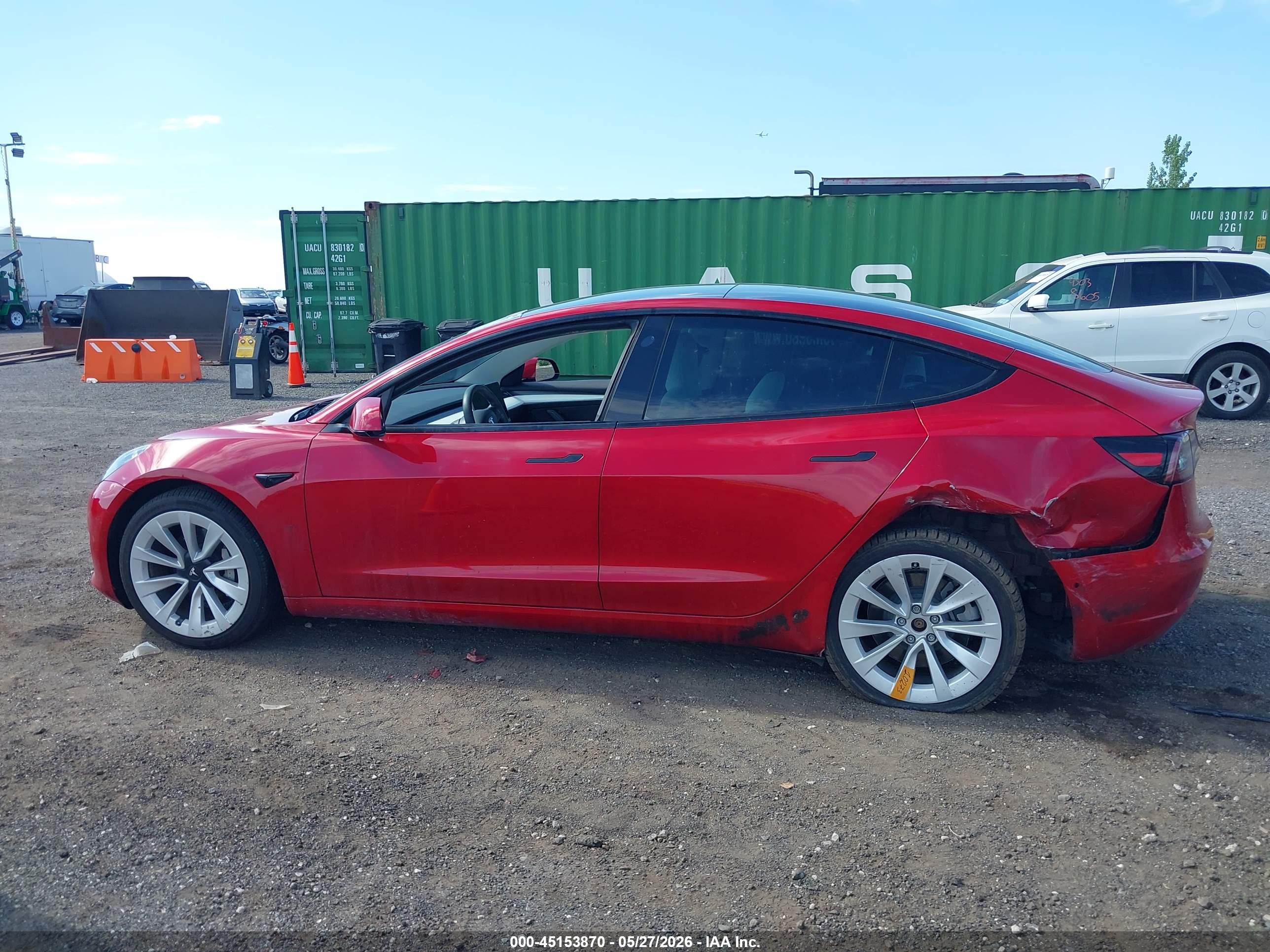 2022 TESLA MODEL 3 REAR-WHEEL DRIVE