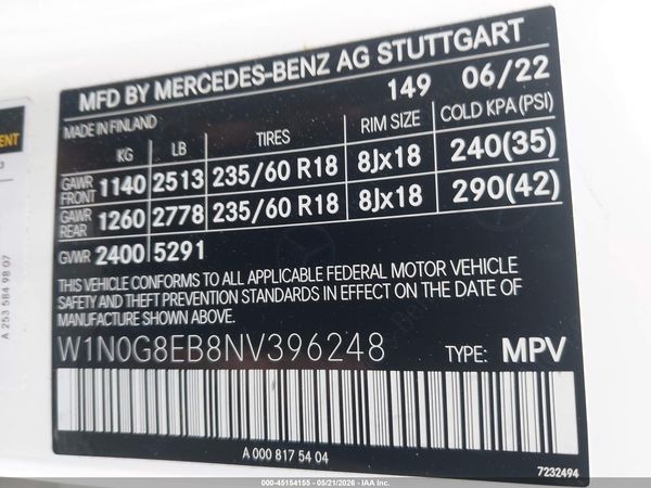 2022 MERCEDES-BENZ GLC 300 4MATIC SUV