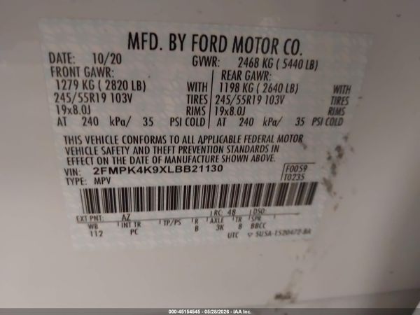 2020 FORD EDGE TITANIUM
