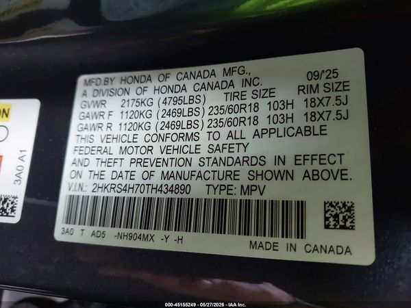 2026 HONDA CR-V EX-L AWD