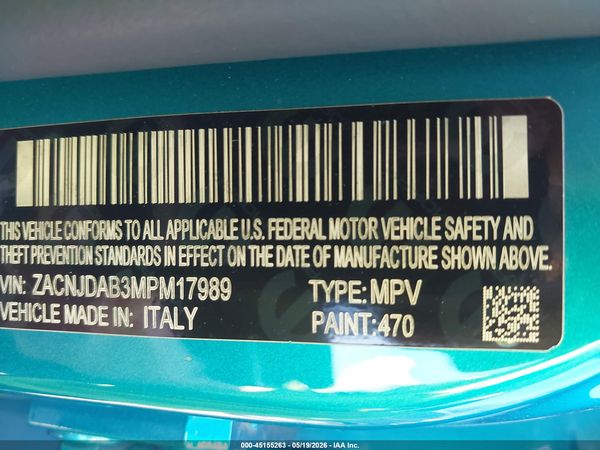 2021 JEEP RENEGADE SPORT 4X4