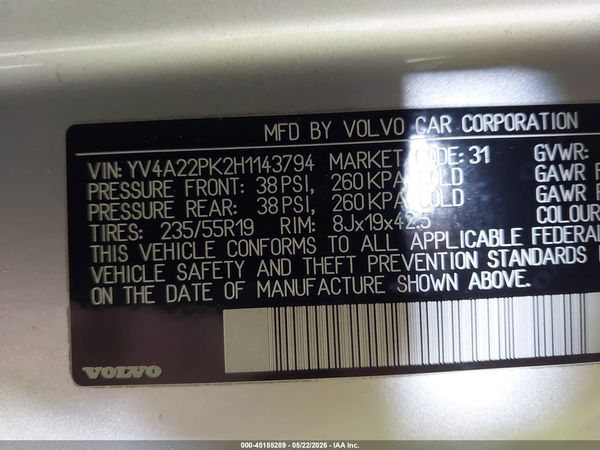 2017 VOLVO XC90 T6 MOMENTUM