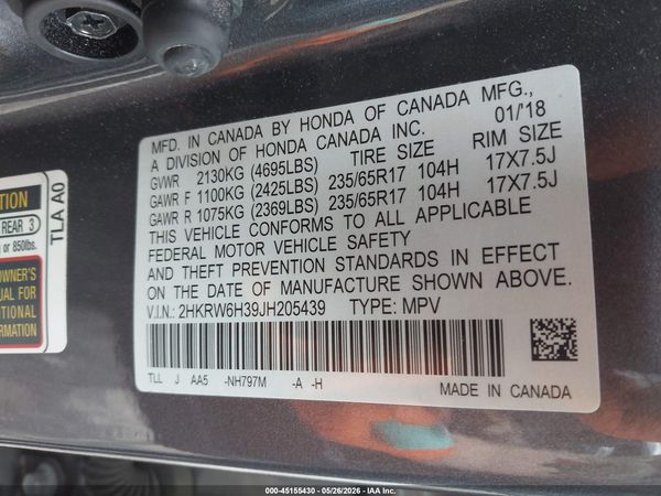 2018 HONDA CR-V LX