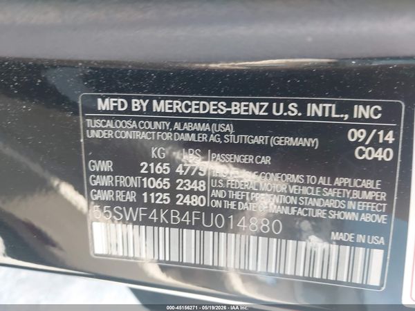 2015 MERCEDES-BENZ C 300 4-MATIC