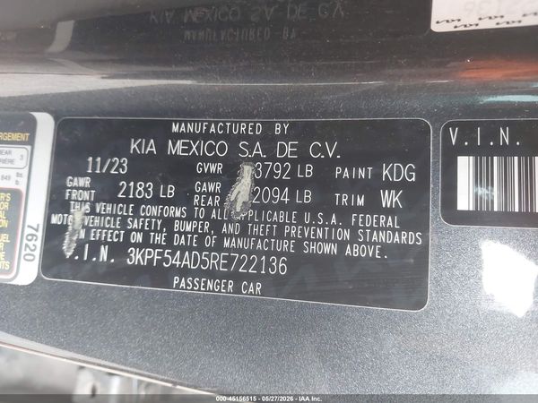 2024 KIA FORTE GT-LINE