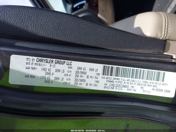 2014 DODGE DURANGO LIMITED