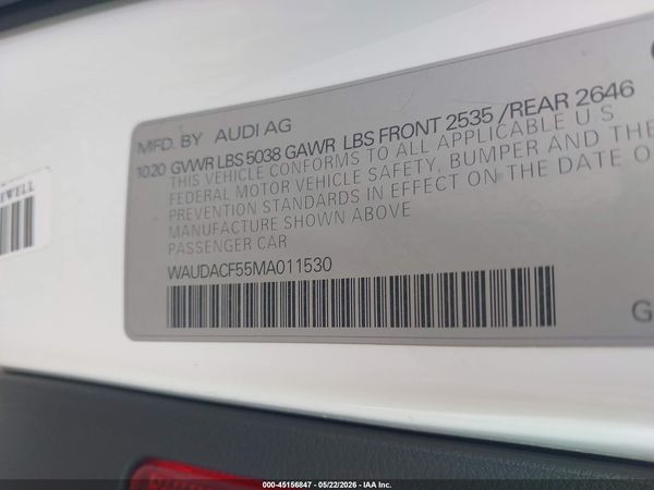 2021 AUDI A5 SPORTBACK