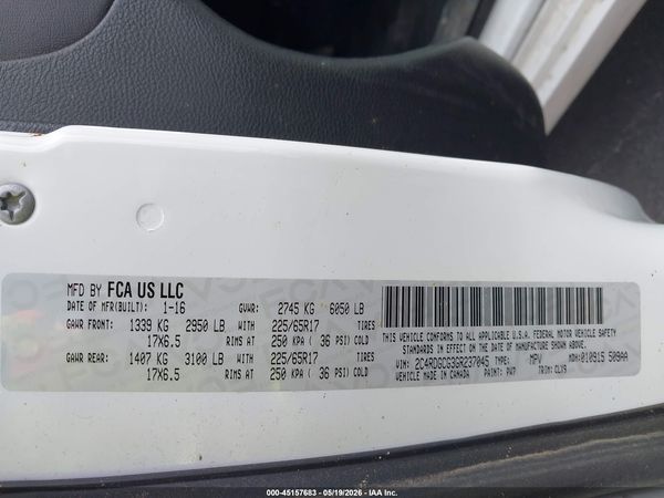 2016 DODGE GRAND CARAVAN SXT