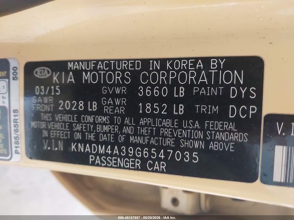 2016 KIA RIO LX