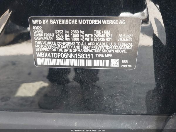 2022 BMW X3 SDRIVE30I