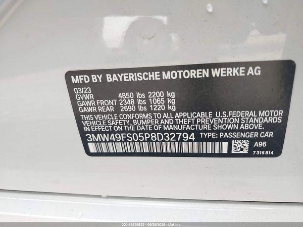 2023 BMW M340I