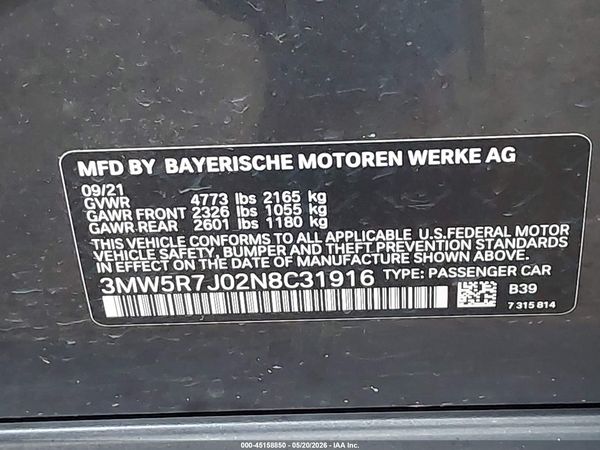 2022 BMW 330I XDRIVE