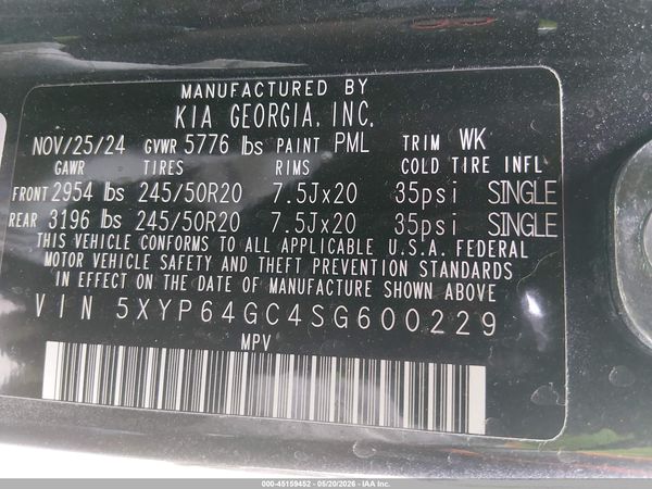 2025 KIA TELLURIDE S