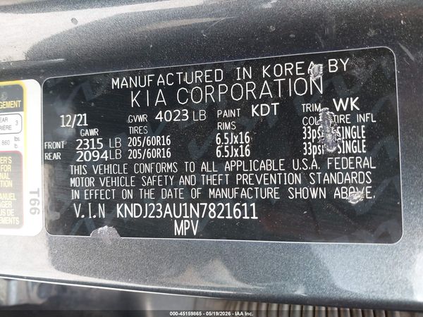 2022 KIA SOUL LX