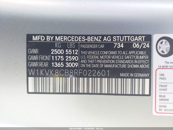 2024 MERCEDES-BENZ SL63AMG