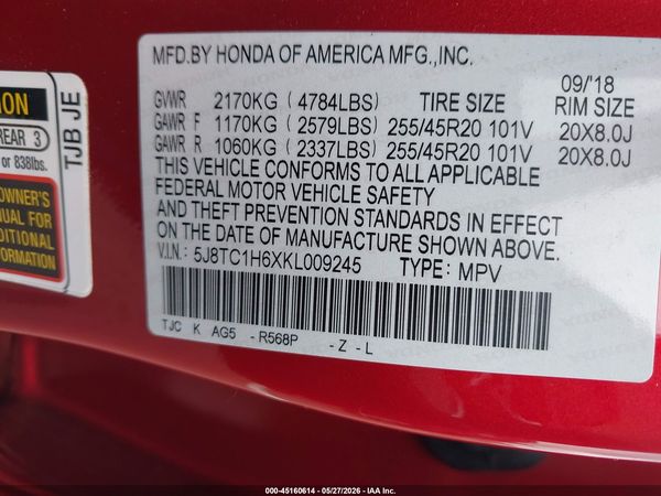 2019 ACURA RDX A-SPEC PACKAGE