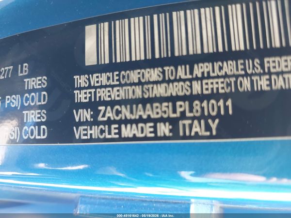 2020 JEEP RENEGADE JEEPSTER FWD
