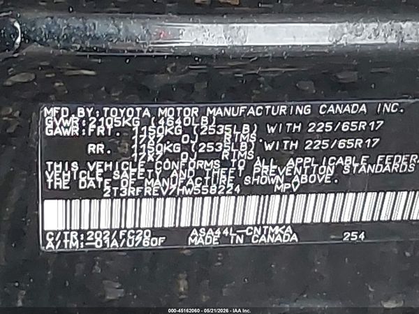 2017 TOYOTA RAV4 XLE