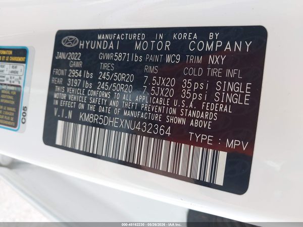 2022 HYUNDAI PALISADE LIMITED