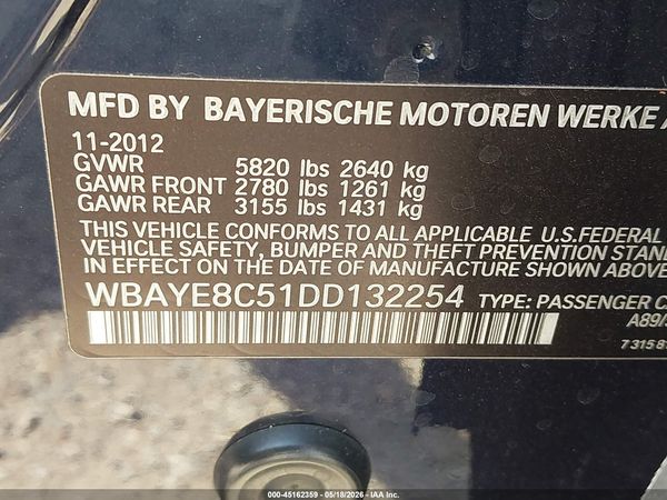 2013 BMW 750LI