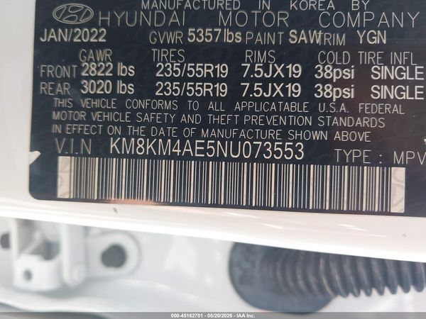 2022 HYUNDAI IONIQ 5 SE