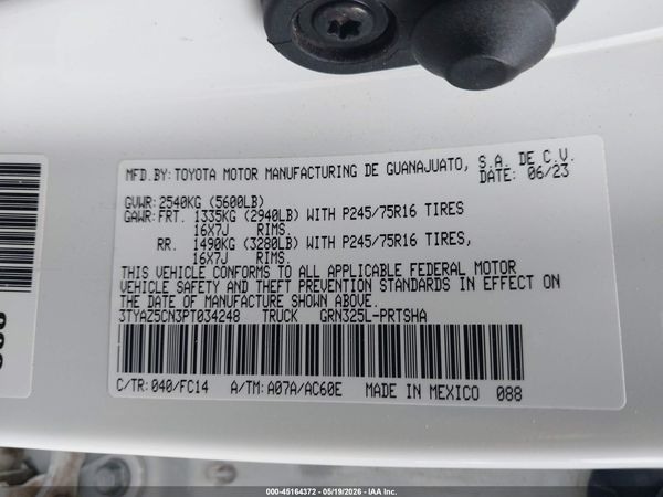 2023 TOYOTA TACOMA SR5 V6