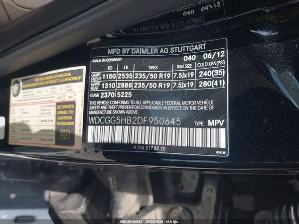 2013 MERCEDES-BENZ GLK 350 GLK350