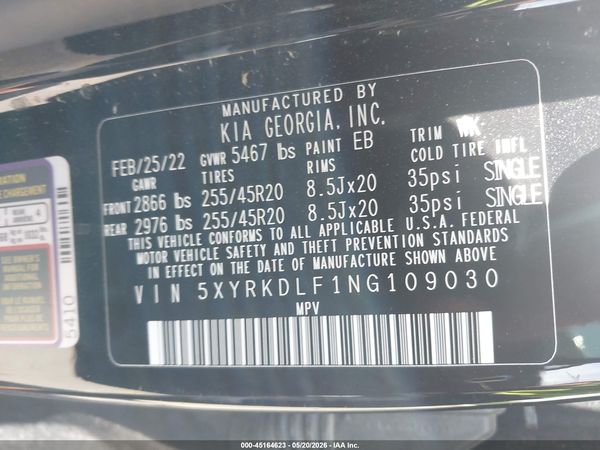 2022 KIA SORENTO X-LINE SX PRESTIGE