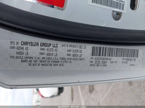 2013 DODGE CHALLENGER SXT PLUS