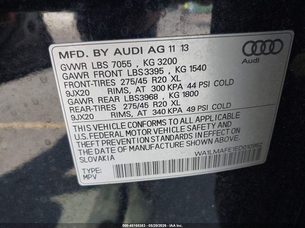 2014 AUDI Q7 3.0 TDI PREMIUM