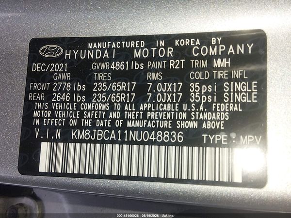 2022 HYUNDAI TUCSON HYBRID BLUE