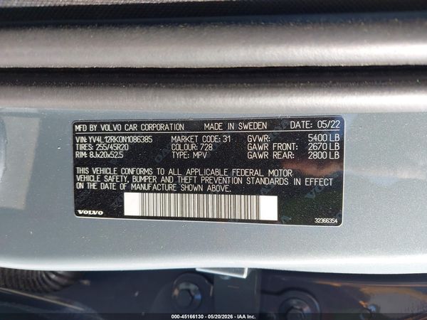2022 VOLVO XC60 B5 MOMENTUM