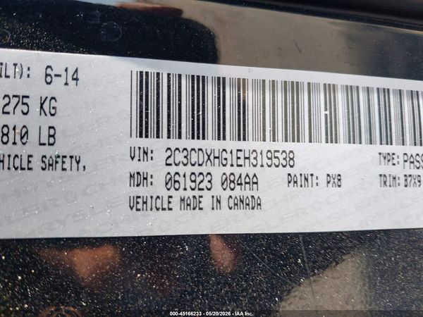 2014 DODGE CHARGER SXT