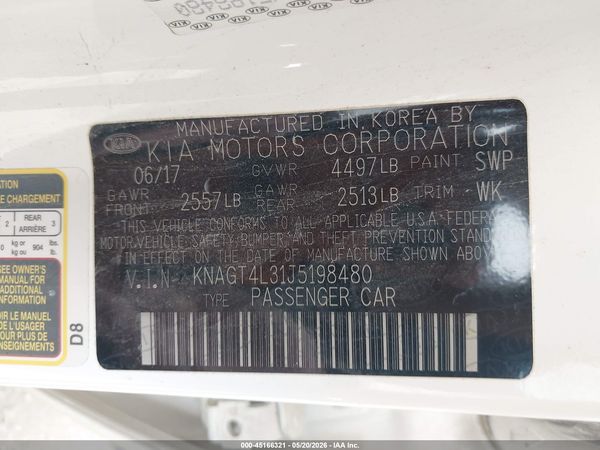 2018 KIA OPTIMA LX