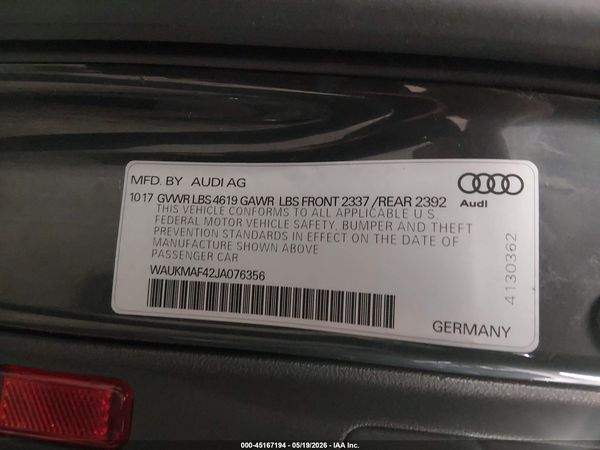 2018 AUDI A4