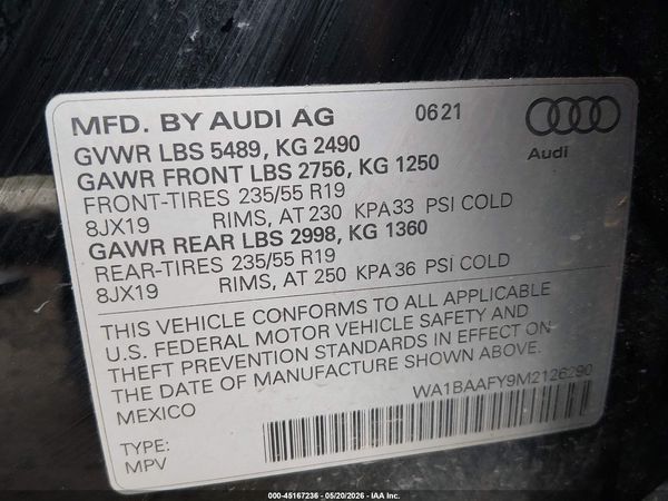 2021 AUDI Q5