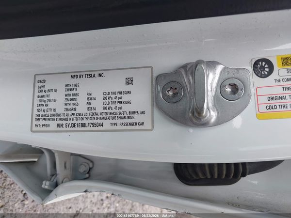2020 TESLA MODEL 3