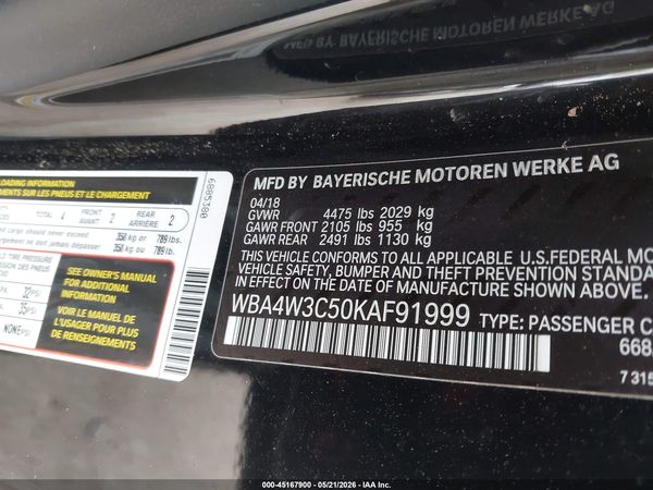 2019 BMW 430I